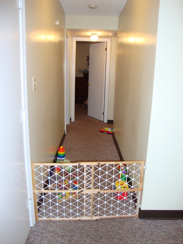 hallway/large play pen for Baby Lump